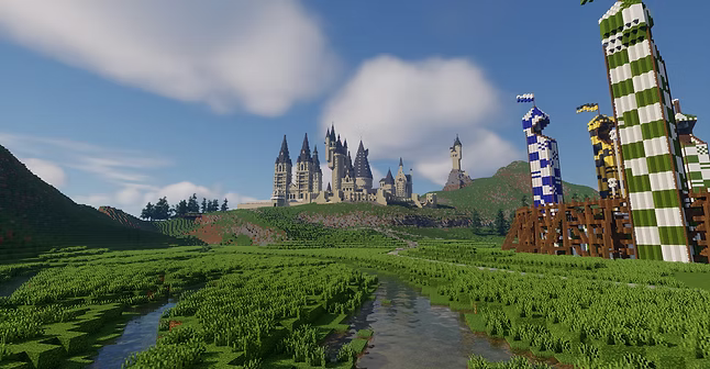 Braided river landscape