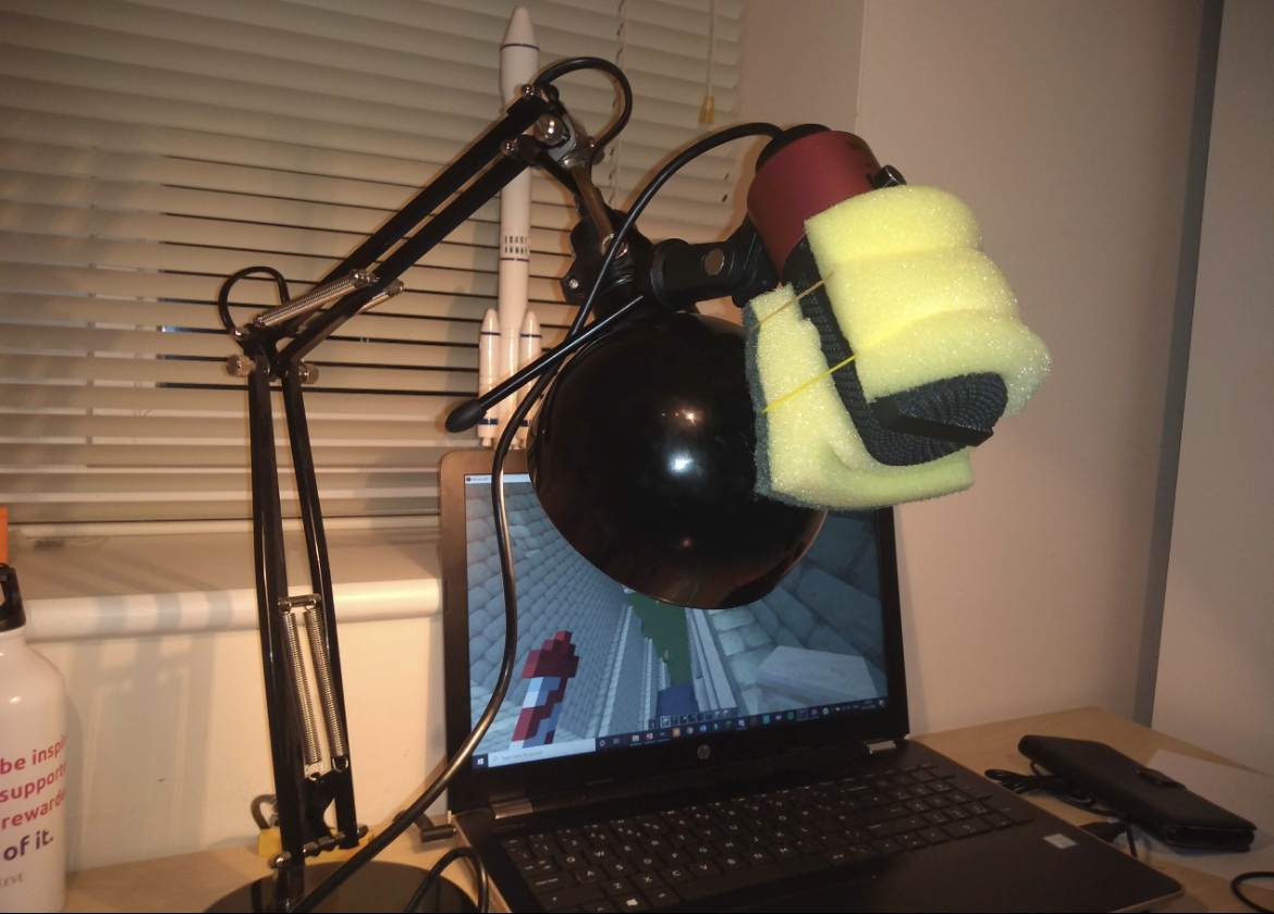 Laptop with microphone